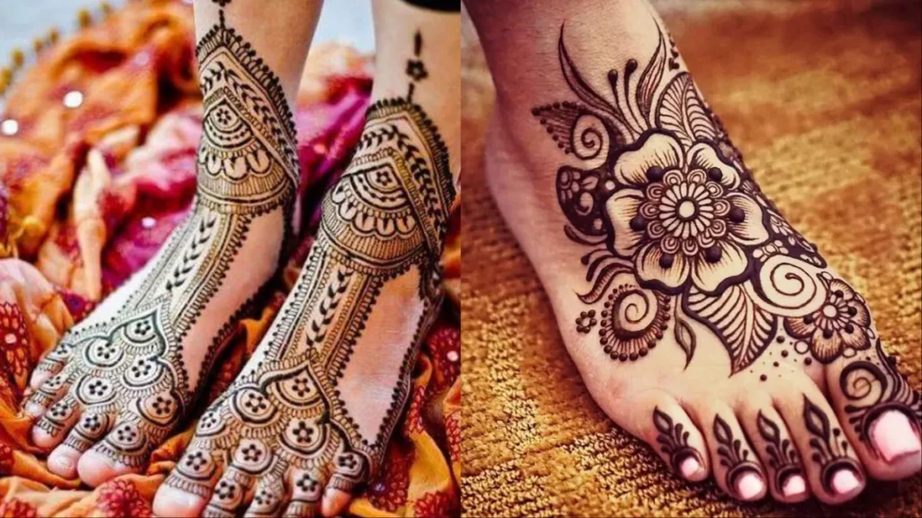 Foot Mehndi Design Simple