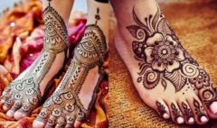 Foot Mehndi Design Simple