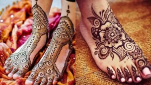 Foot Mehndi Design Simple