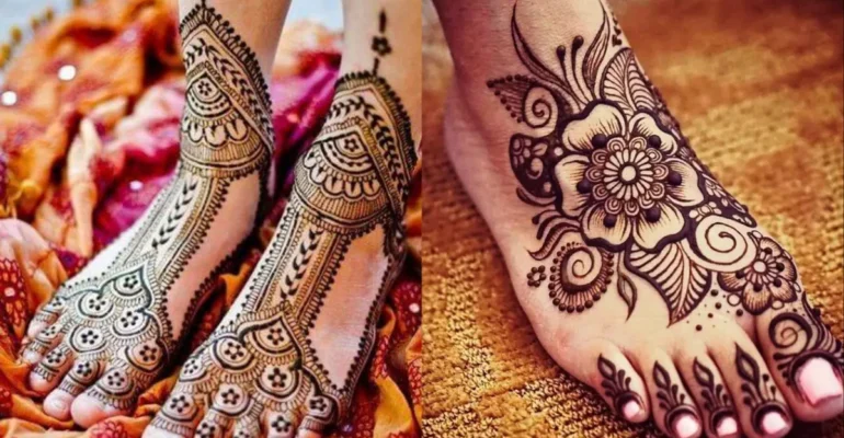 Foot Mehndi Design Simple