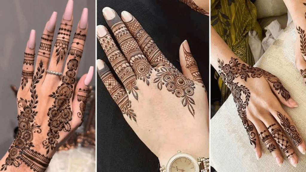 Finger Mehandi Pattern
