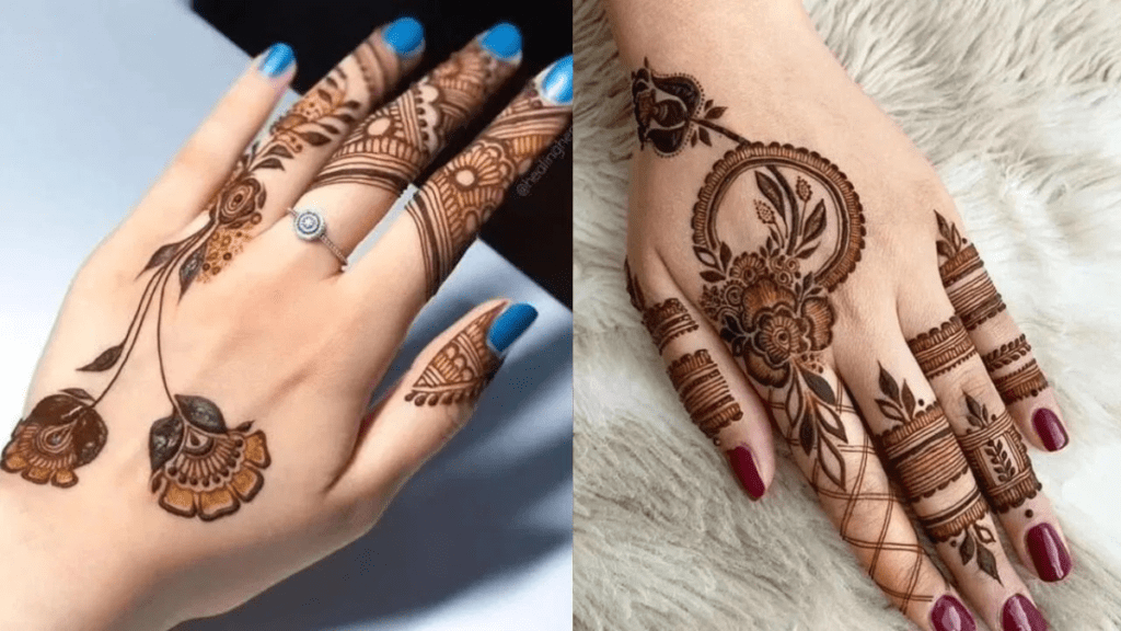 Finger Mehandi Pattern