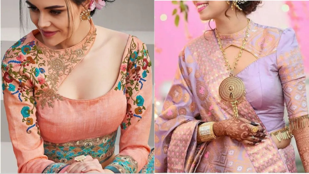 सॉफ्ट सिल्क साड़ी के लिए ट्रेंडी ब्लाउज डिज़ाइन्स 10 आकर्षक मॉडर्न और स्टाइलिश ब्लाउज आइडियाज़।