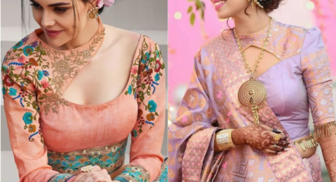 सॉफ्ट सिल्क साड़ी के लिए ट्रेंडी ब्लाउज डिज़ाइन्स 10 आकर्षक मॉडर्न और स्टाइलिश ब्लाउज आइडियाज़।
