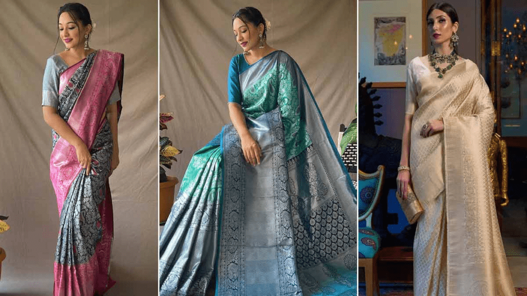 Traditional Wedding Saree : शादी के लिए पारंपरिक और आकर्षक वेडिंग साड़ी डिज़ाइनों का शानदार संग्रह हर दुल्हन के लिए खास विकल्प!