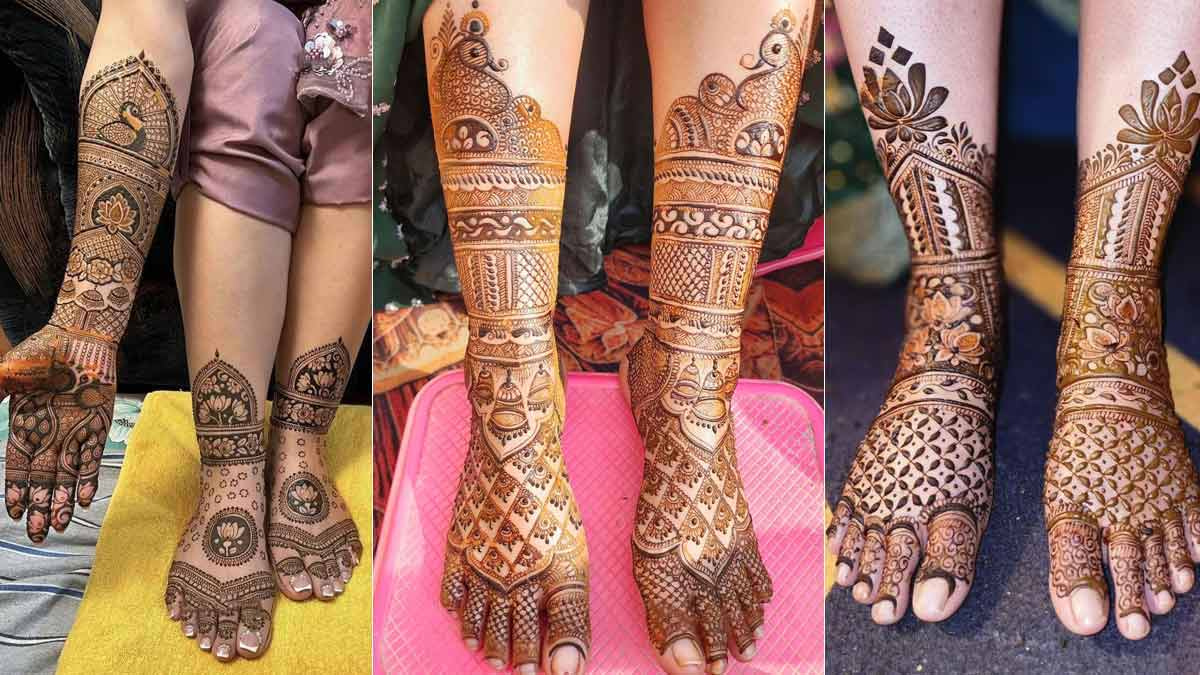 Leg Mehndi Design Casual