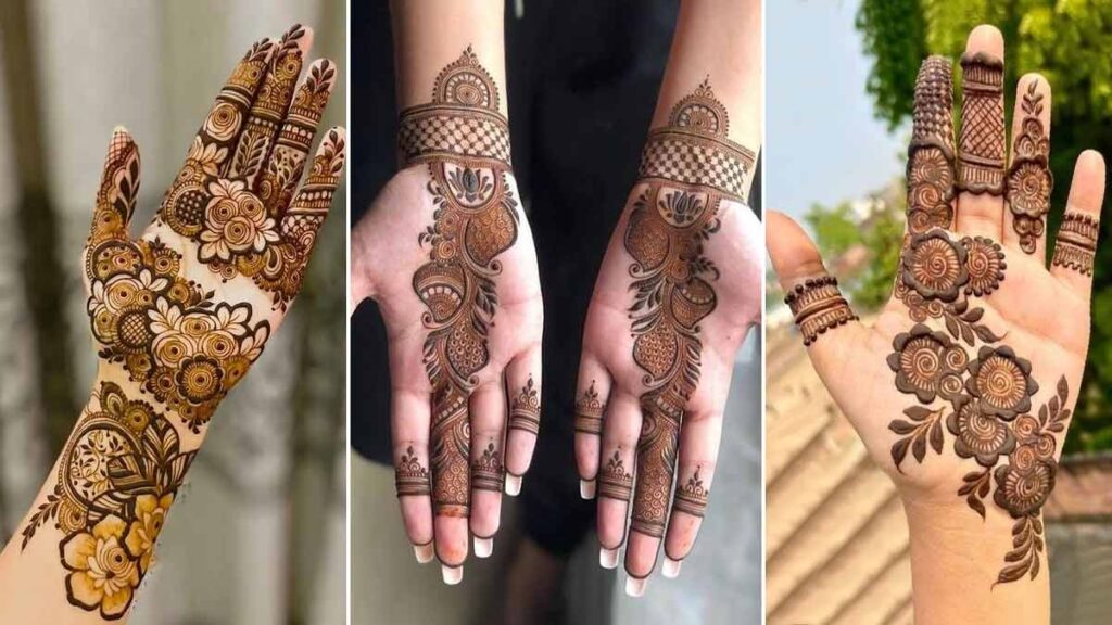 Modern Bel Mehndi Design