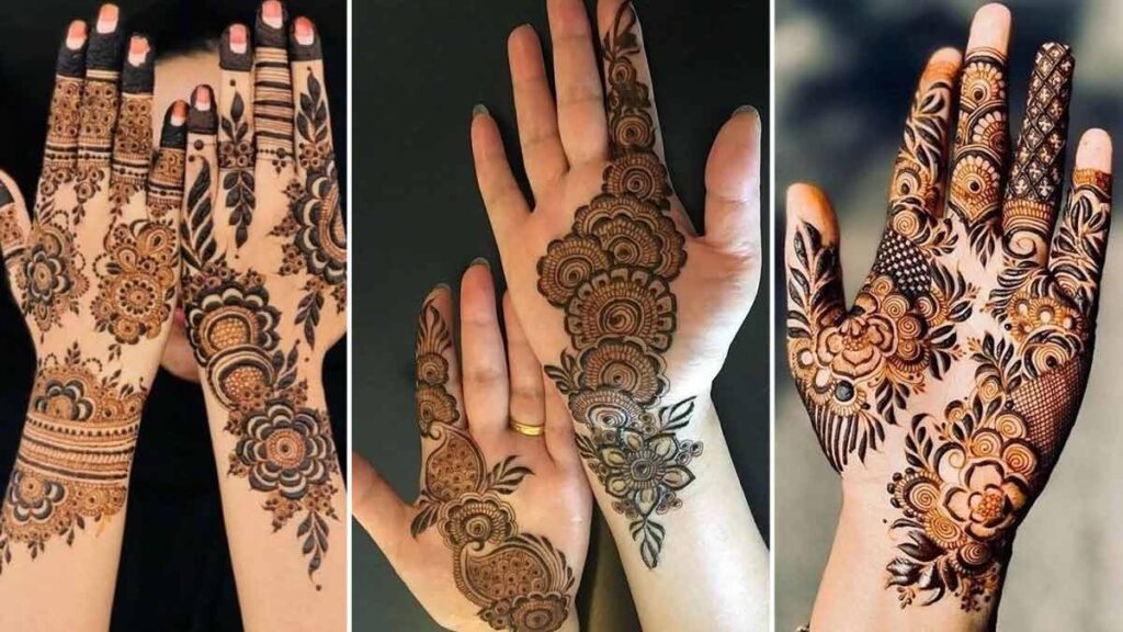 Modern Bel Mehndi Design