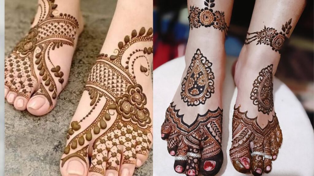 Foot Mehndi Design Simple