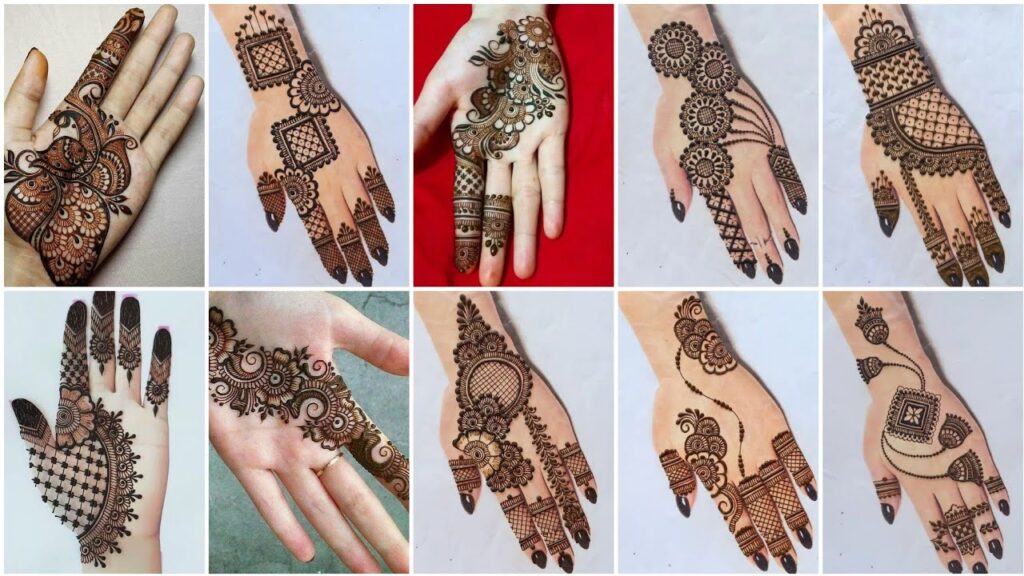 Modern Bel Mehndi Design