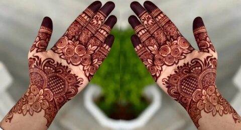 Modern Bel Mehndi Design
