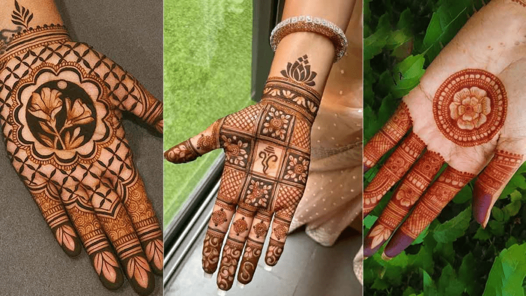 Modern Bel Mehndi Design