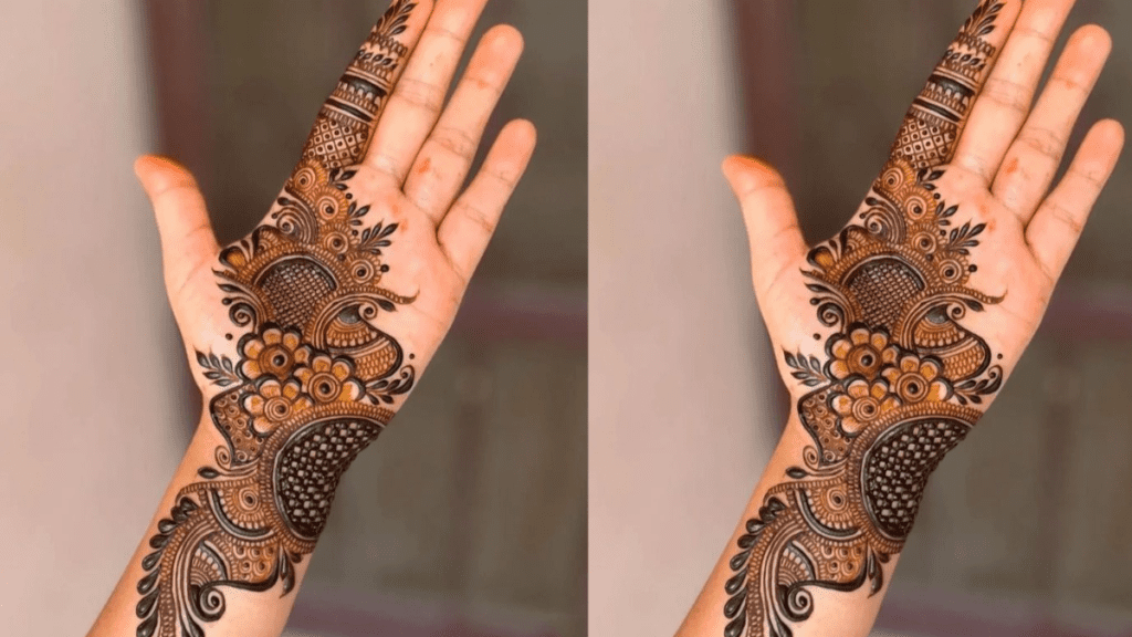 Best Bell Mehndi Design