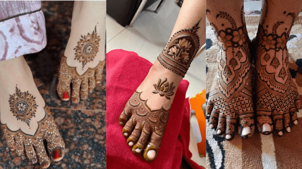 Easy Pair ki Mehndi Design Simple