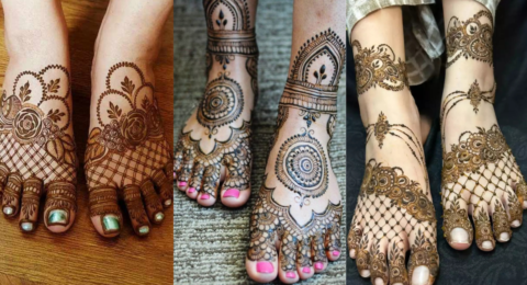 Foot Mehndi Designs Simple