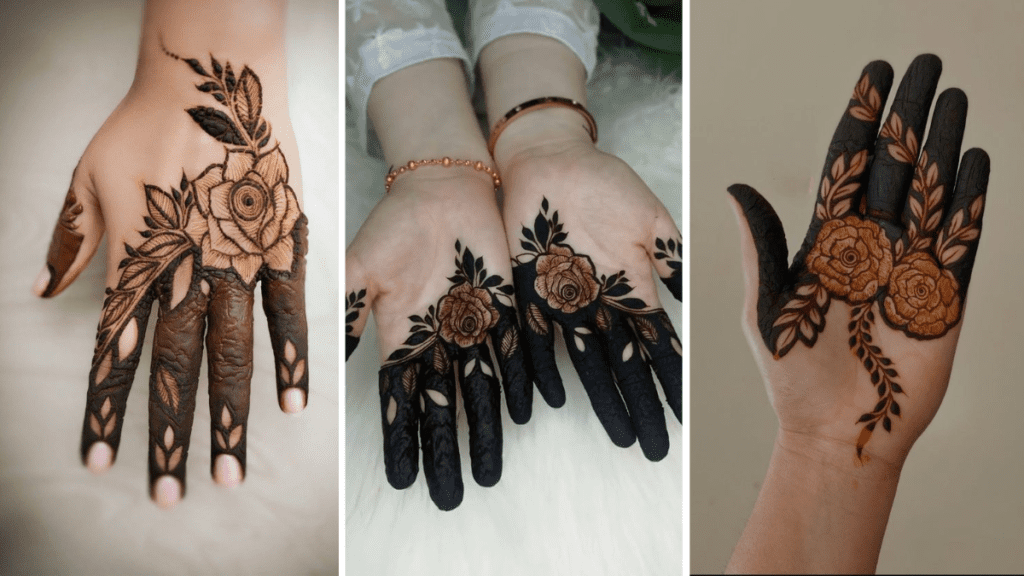 Rose Dubai Mehndi Design