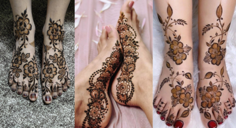 Leg Mehendi Designs