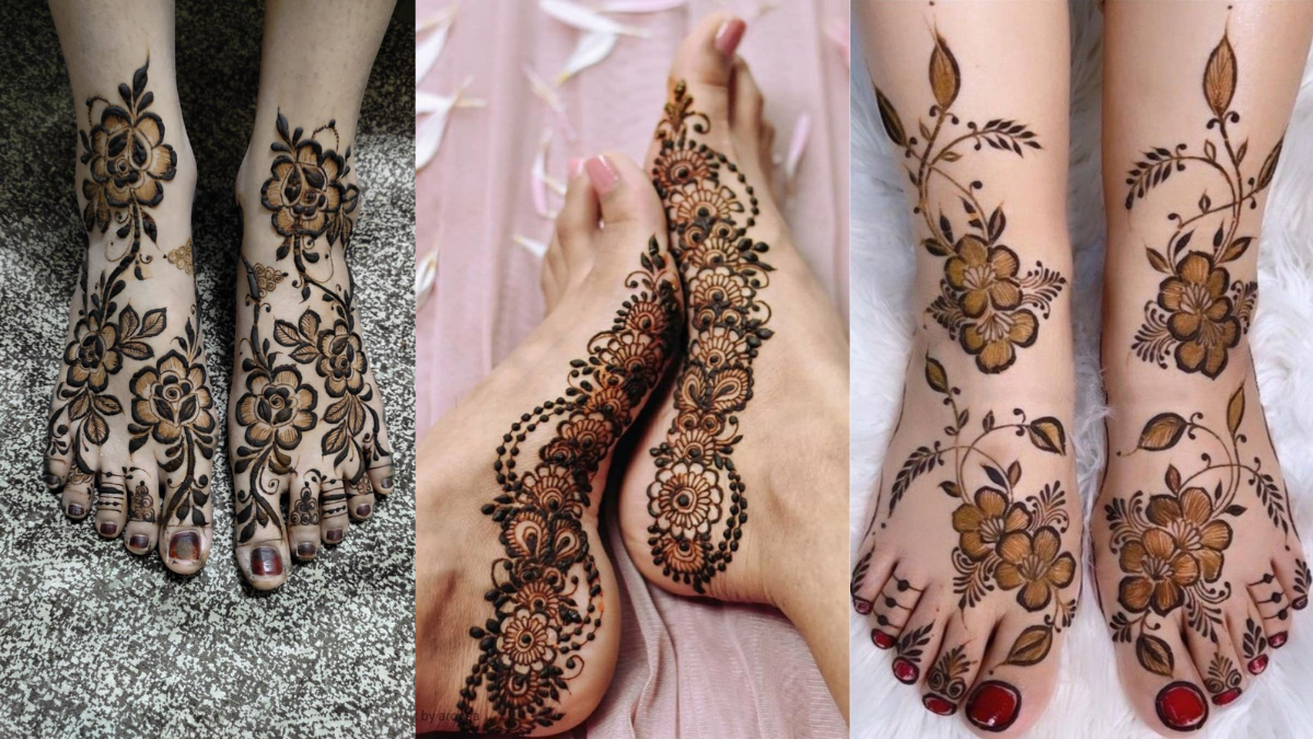 Leg Mehendi Designs