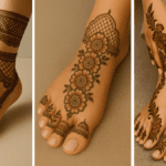 Simple Leg Mehndi Design