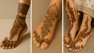 Simple Leg Mehndi Design