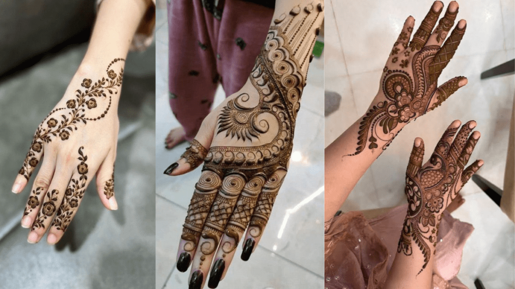 Mehndi Back Design