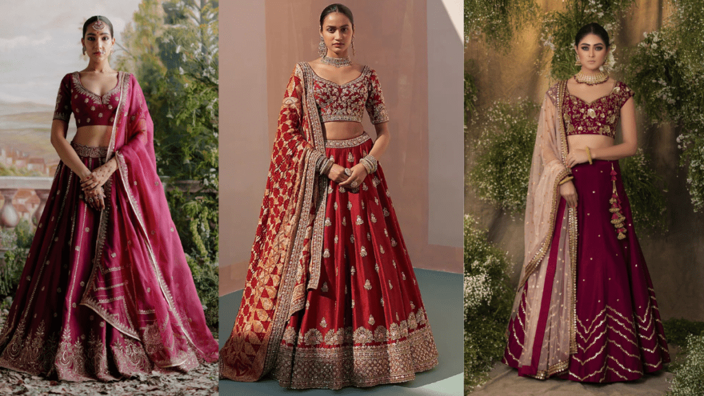 Maroon Bridal Lehenga