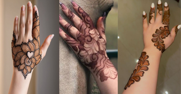 Modern Back Hand Mehndi Besign
