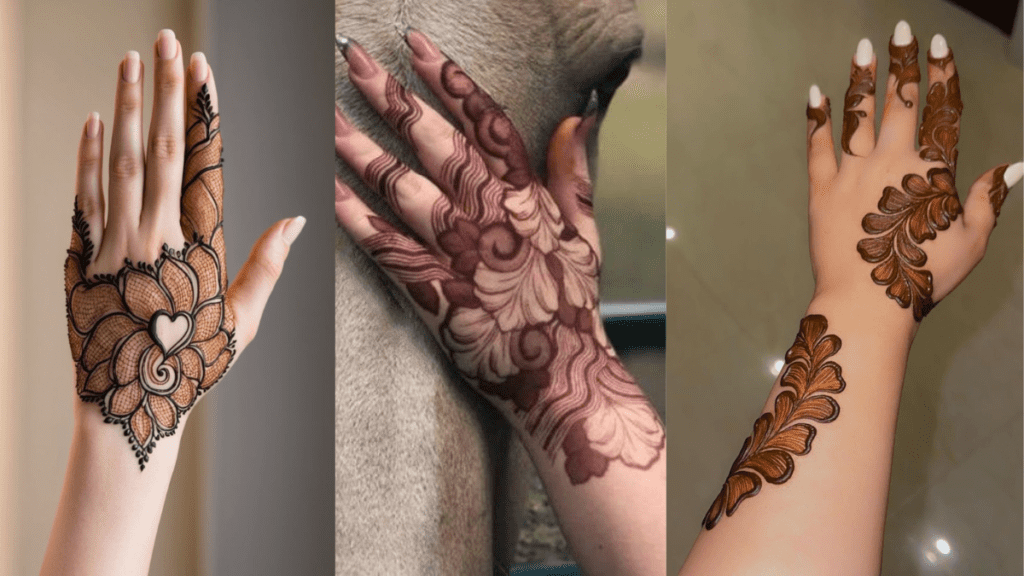 Modern Back Hand Mehndi Besign