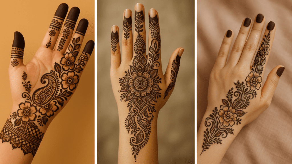 Simple Sawan Mehndi Design