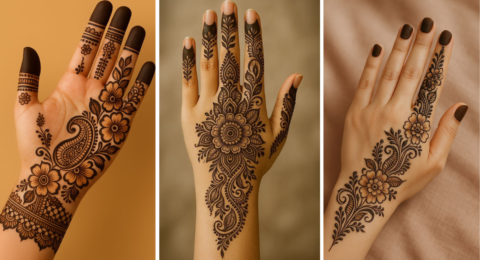 Simple Sawan Mehndi Design