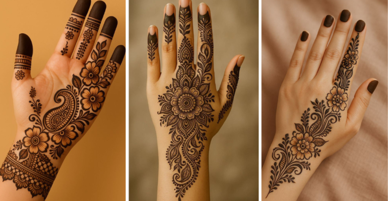 Simple Sawan Mehndi Design