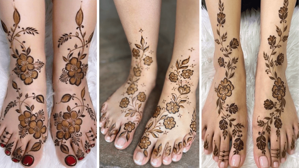 Pair Mehndi Designs