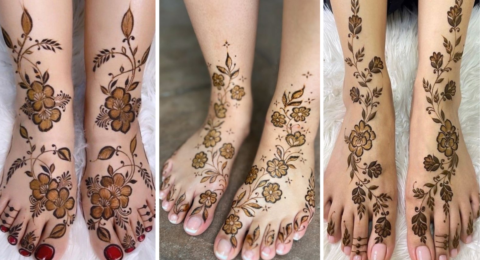 Pair Mehndi Designs