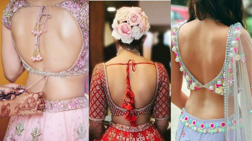 Lehenga Blouse Design Back