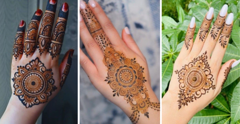 Round Mehndi Designs