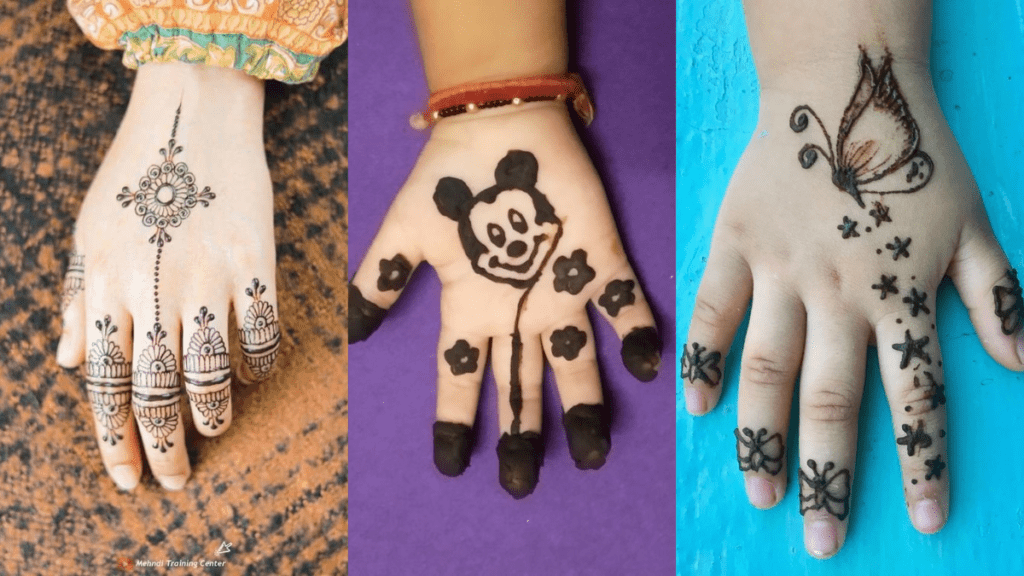 Small Mehndi Designs for Kids