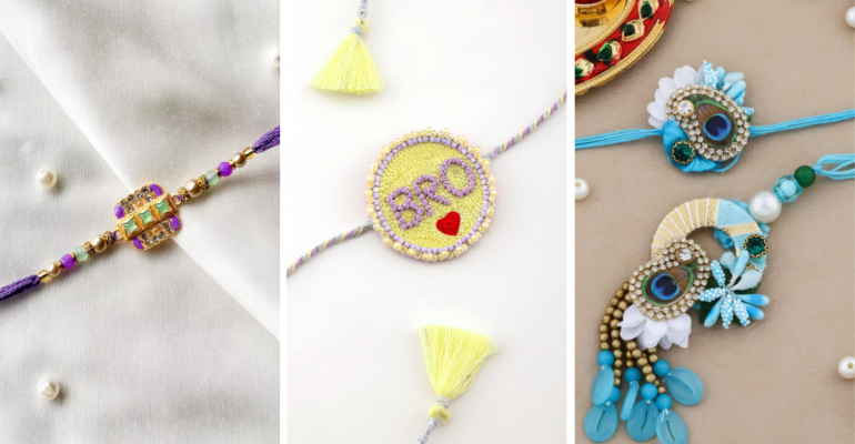 Beads Rakhi Design