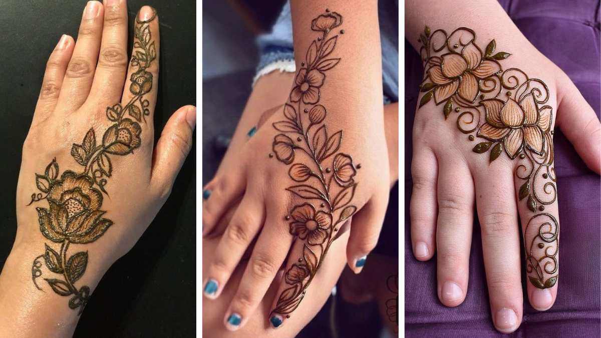Flower Stylish Mehndi Design