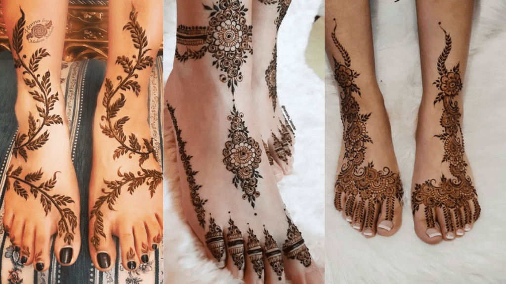 Foot Mehndi Designs Simple