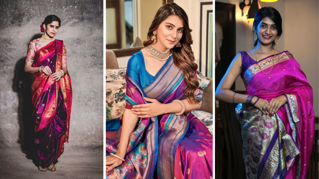 Nauvari Saree Looks