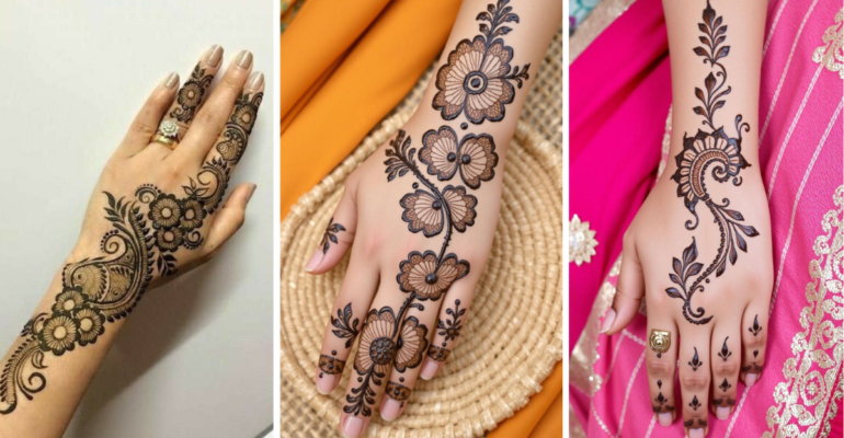 Aesthetic Mehndi Design Simple