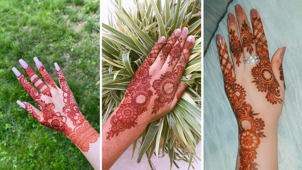 Back Side Mehndi Design Beautiful