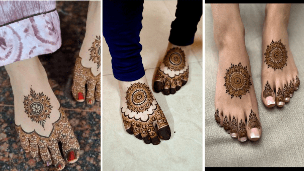 Bridal Leg Mehndi Design