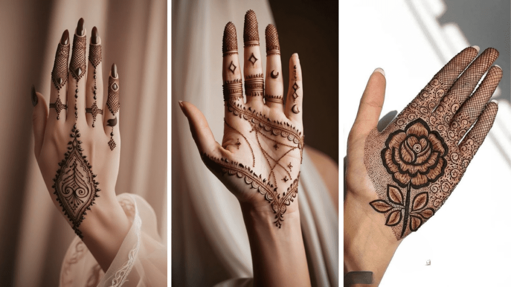 Mehndi Design Only Fingers