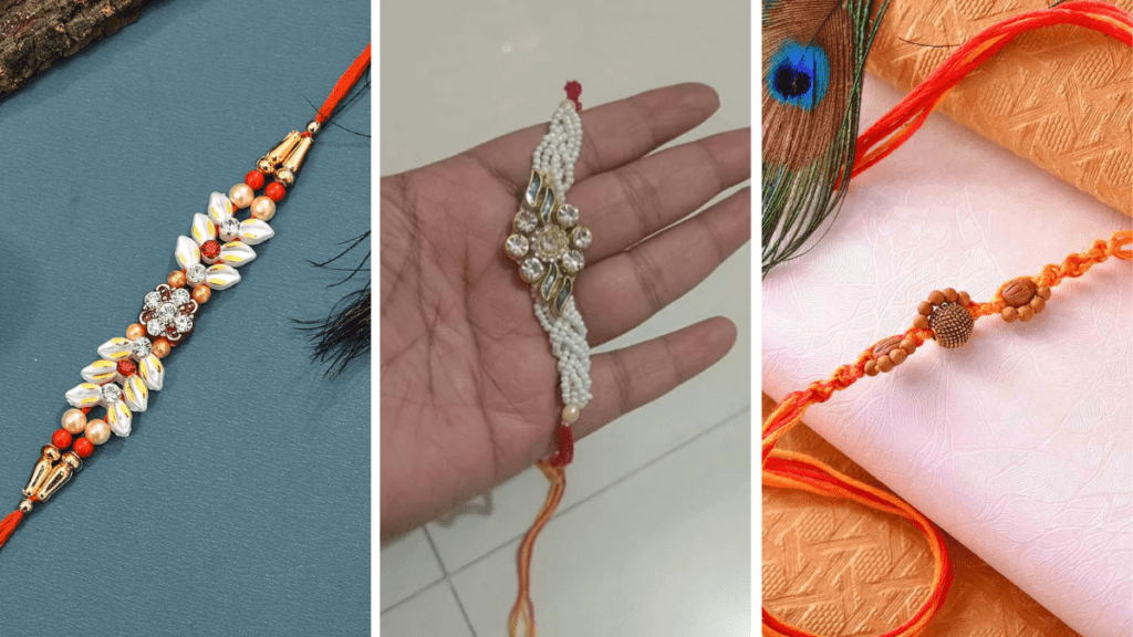 Beads Rakhi Design