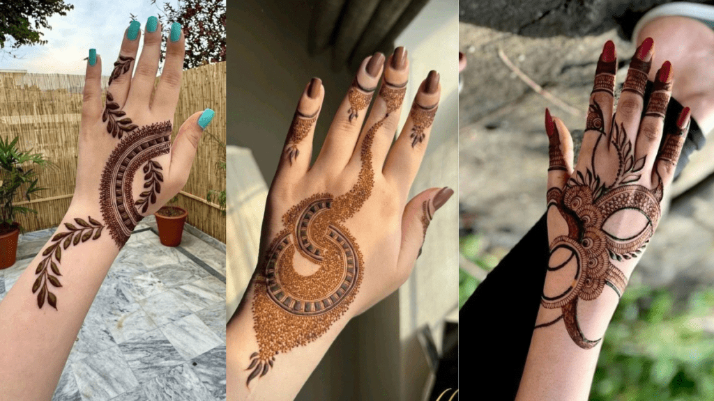 Modern Back Hand Mehndi Besign