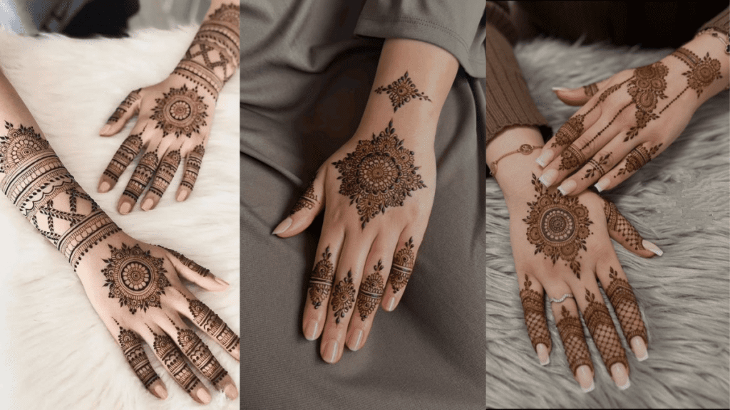 Front Full Hand Mehndi Design