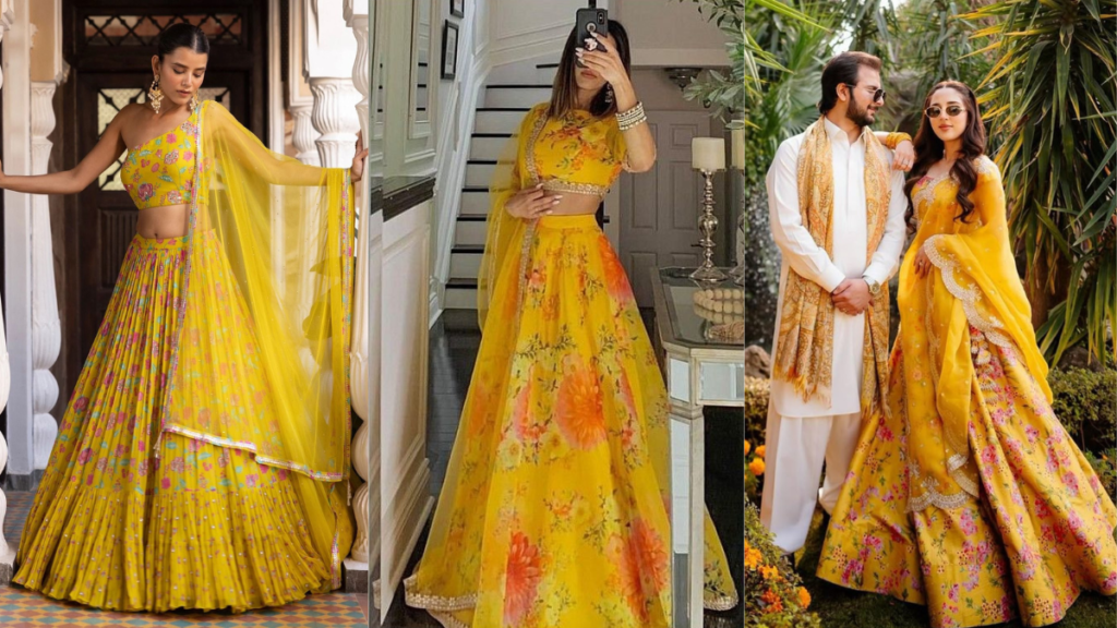 Haldi Outfits For Bride