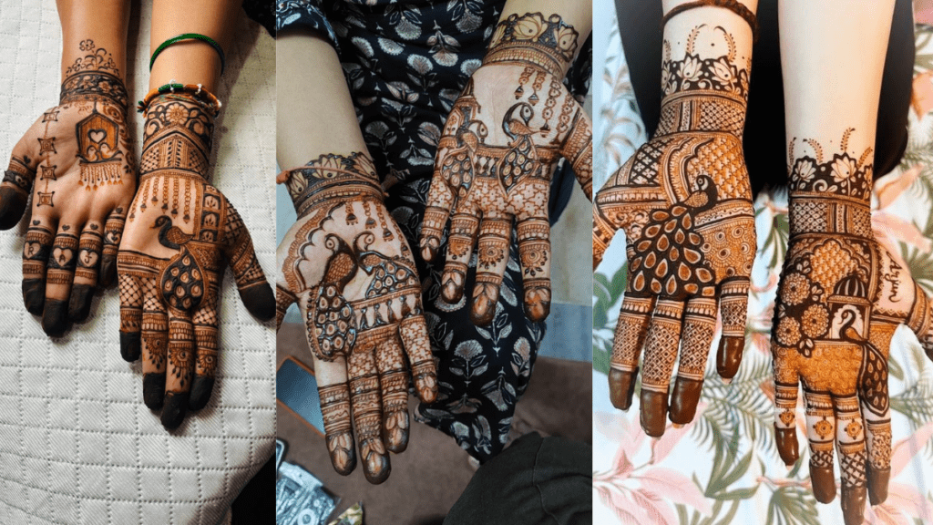 Sawan Peacock Mehndi Design