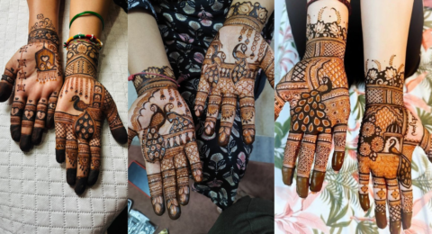Sawan Peacock Mehndi Design